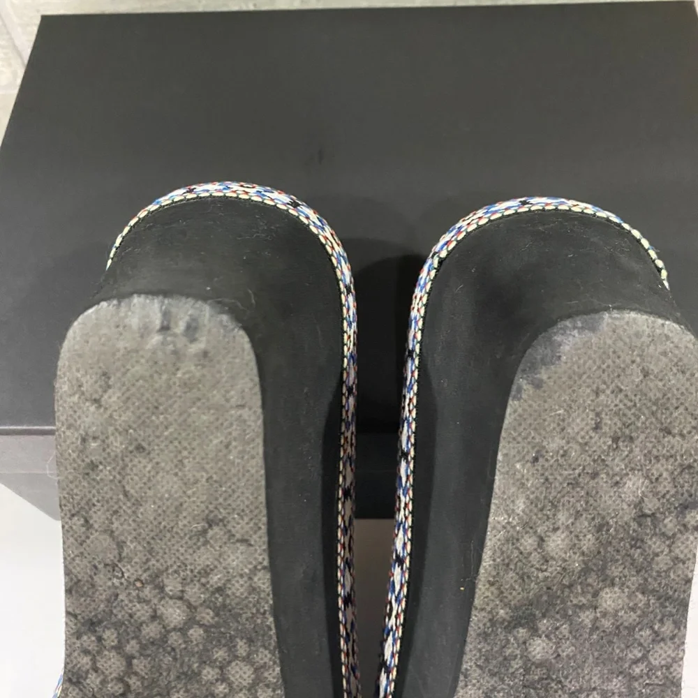 Rocket Dog Wedge-Aztec Pattern Trim- Flip Flop- Sze 8-8.5 - Picture 7 of 14